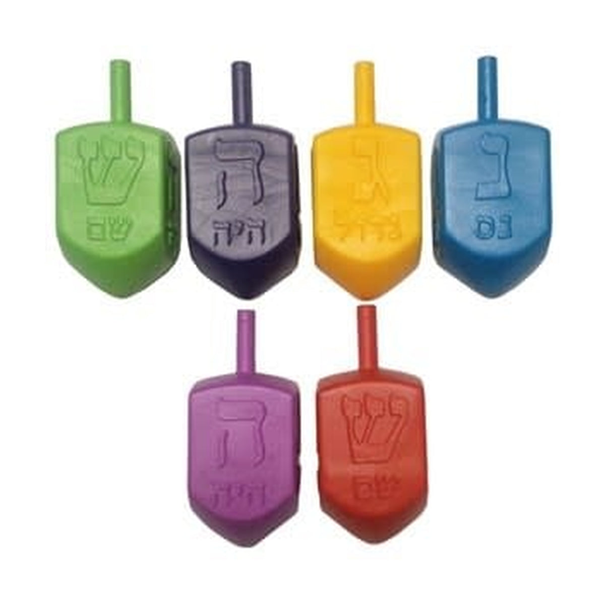 Small Plastic Dreidels, Assorted Colours