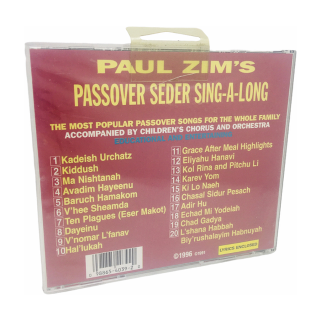 Paul Zim's Passover Sing-A-Long CD