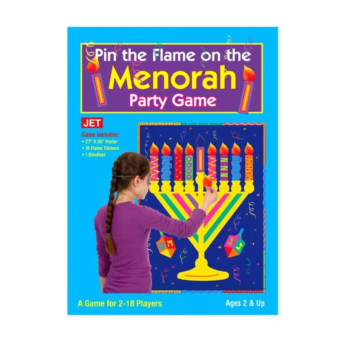 Pin the Flame on the Menorah