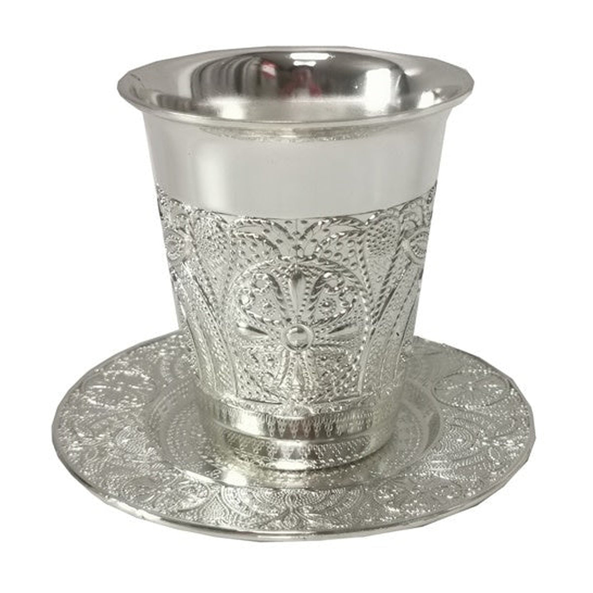 Nickel Kiddush Cup Set