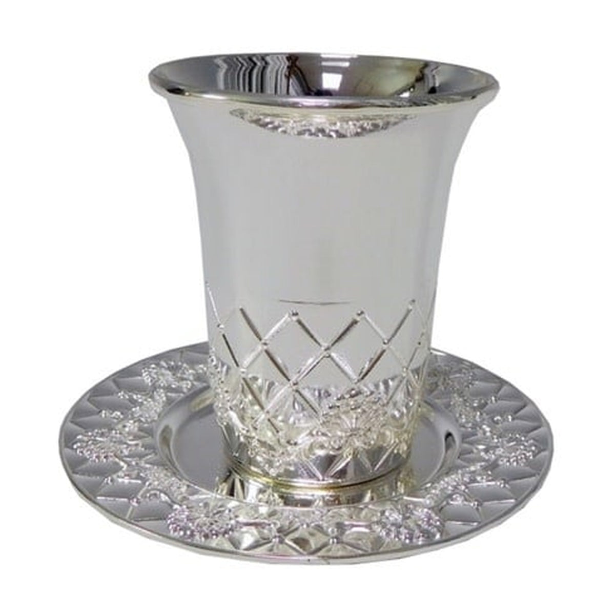 Nickel Kiddush Cup Set