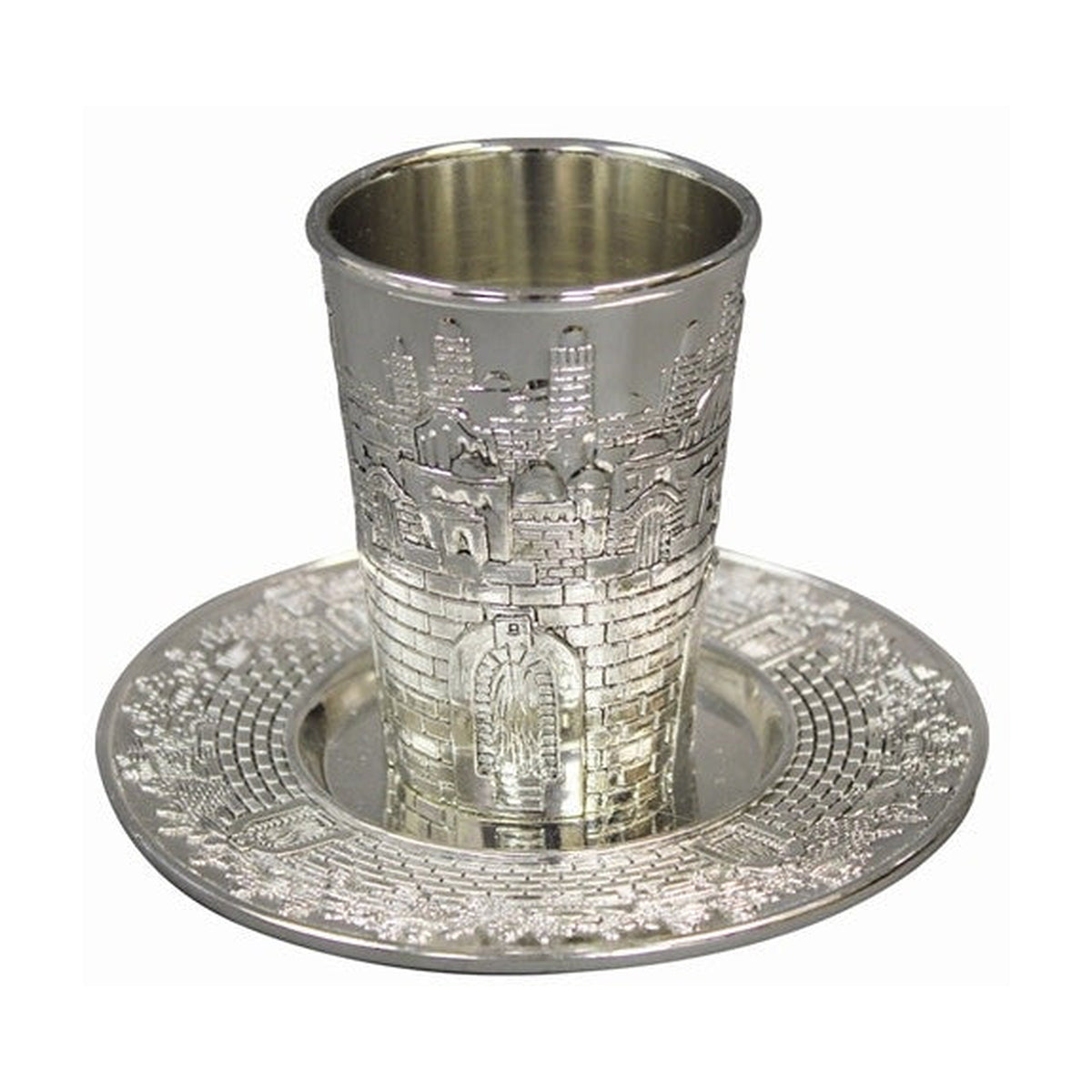 Nickel Kiddush Cup Set