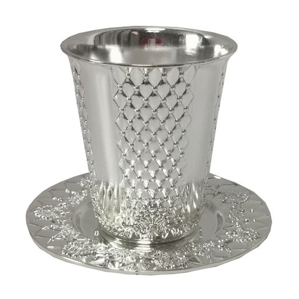 Nickel Kiddush Cup Set