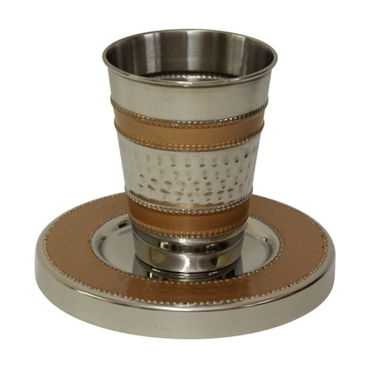Kiddush Cup with Tray, Nickel