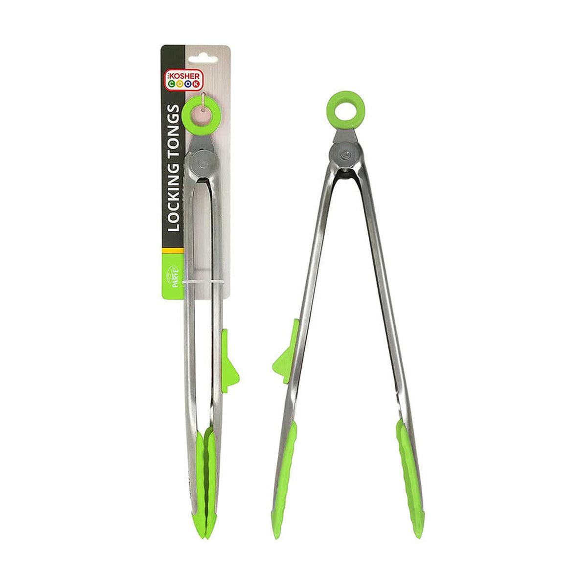 Colour-Coded Kitchen Tongs - Pareve