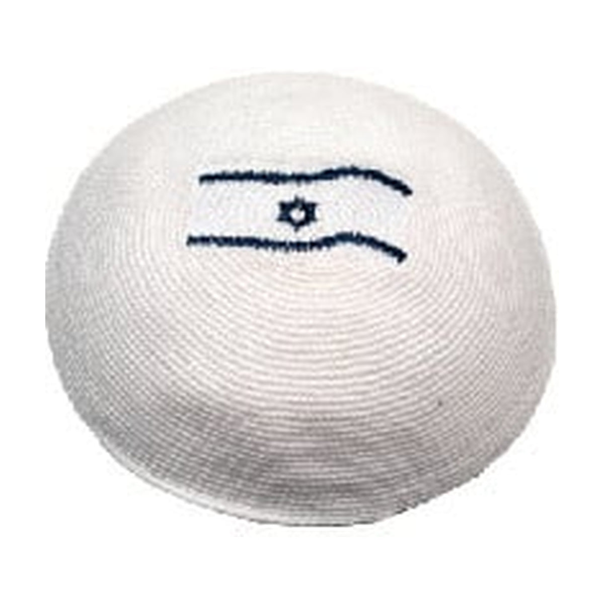 Kippah, Hand Crocheted, Israel Flag