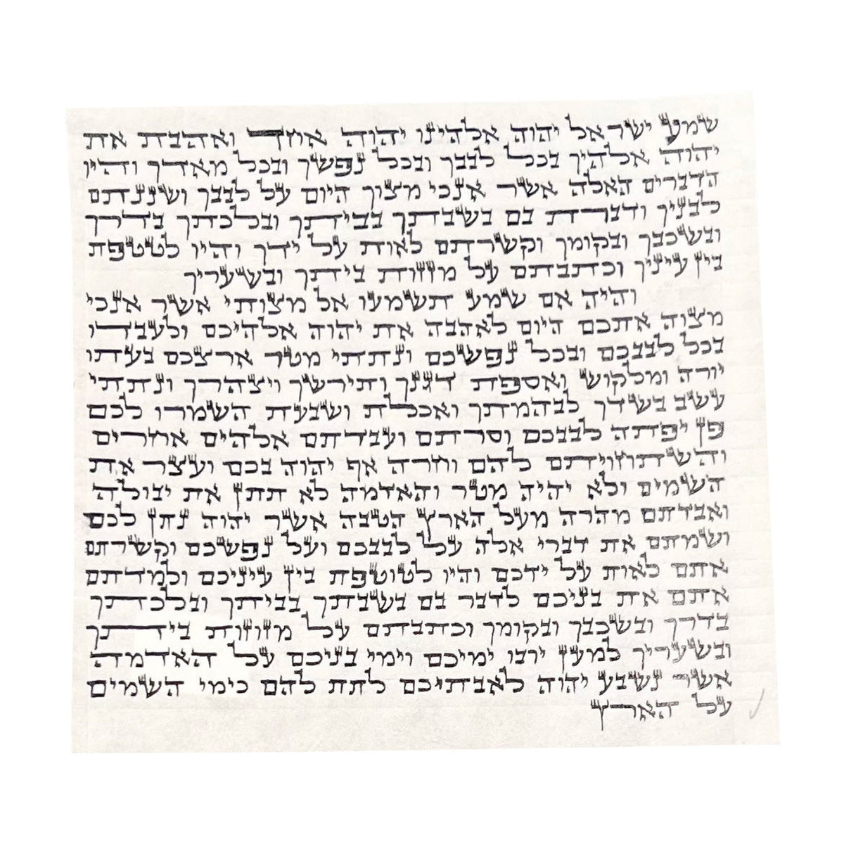 Mezuzah Scroll, 10cm