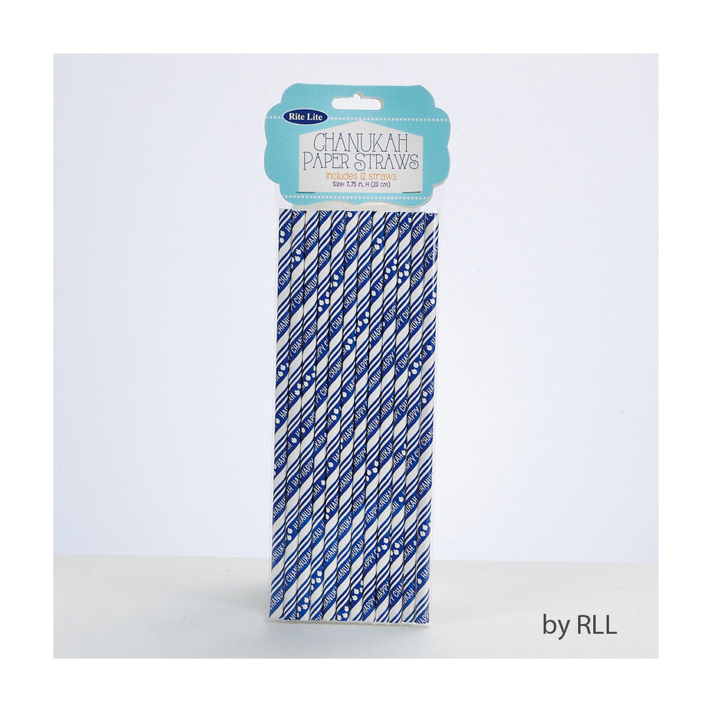 Chanukah Straws, 12pcs