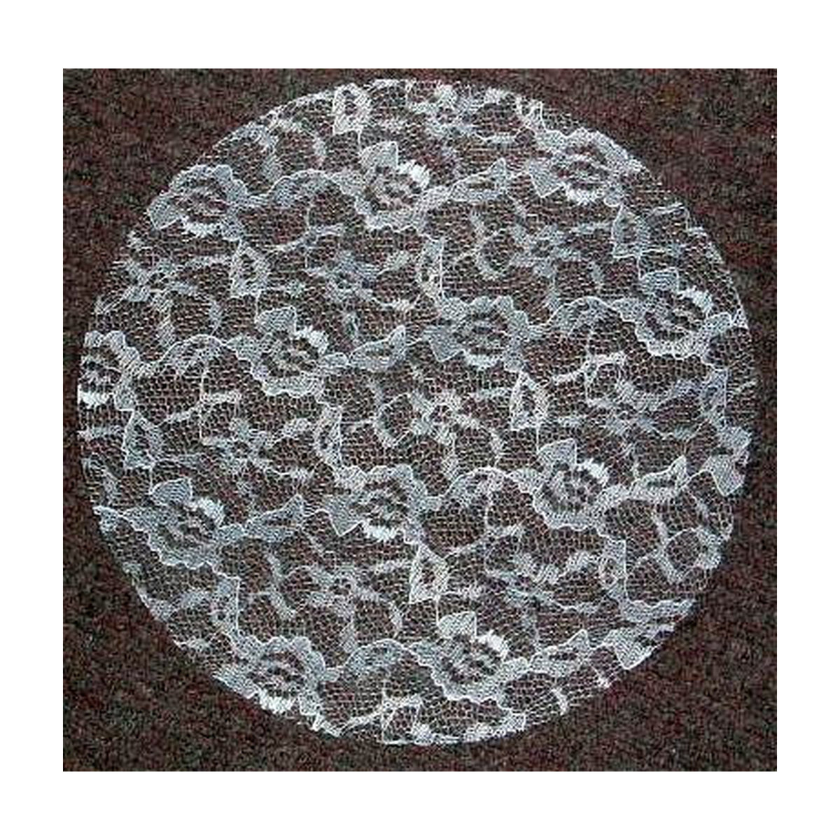 Lace Caps, White, Dozen