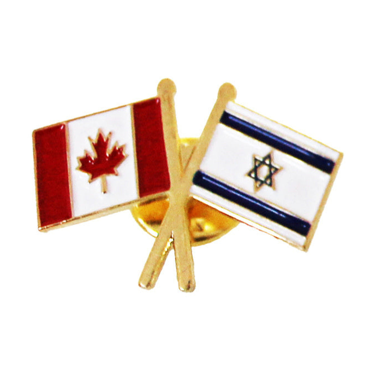 Israeli & Canadian Flag Lapel Pin