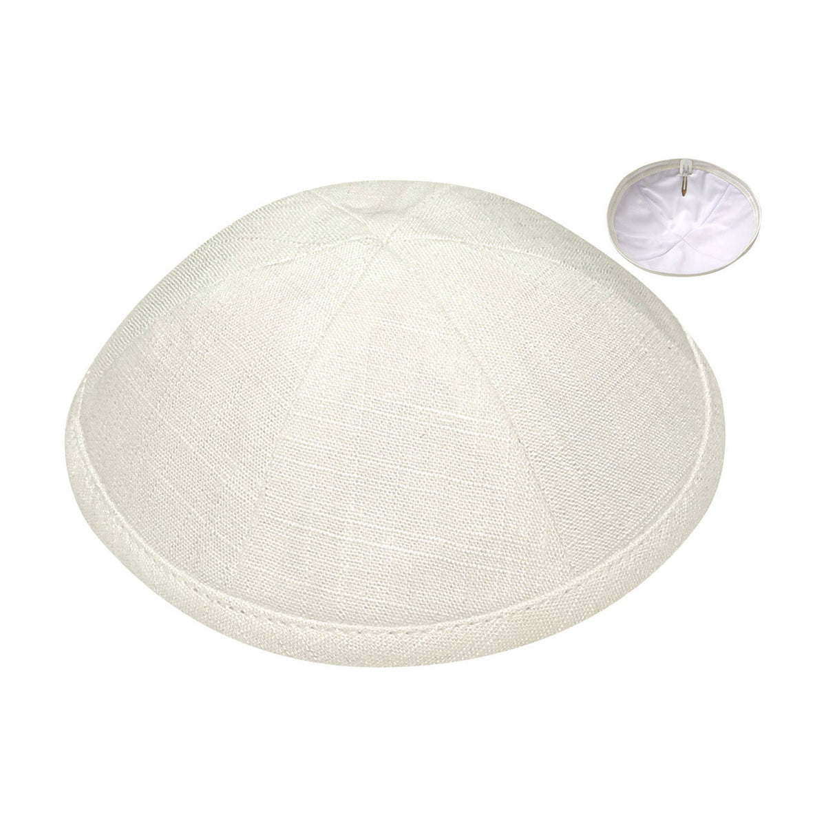 Off-White Linen Kippah