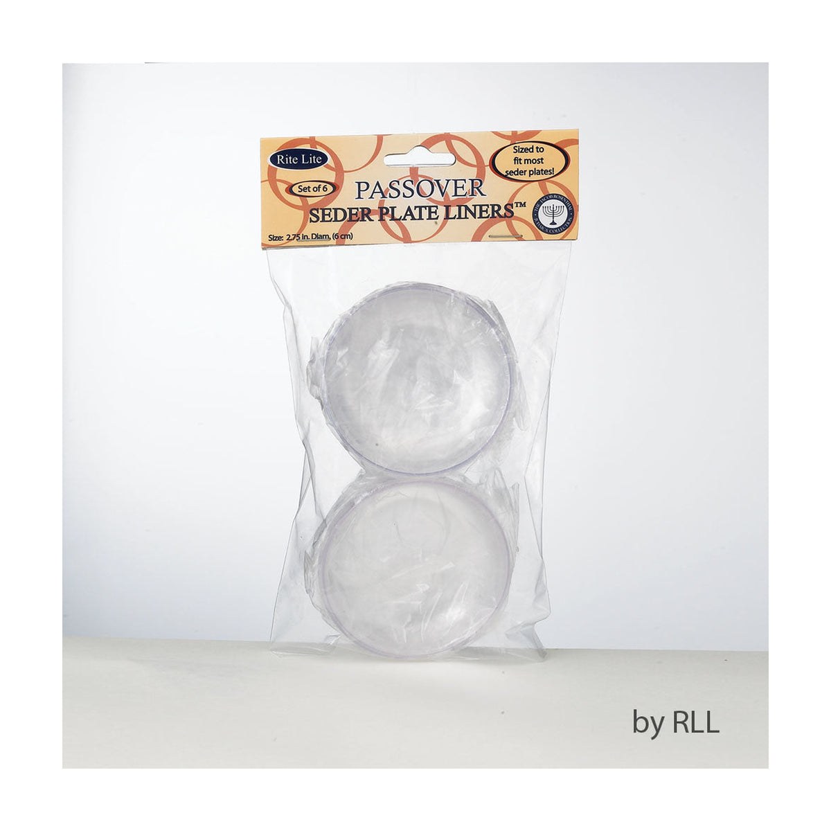 Acrylic Seder Plate Liners, 6-Pack