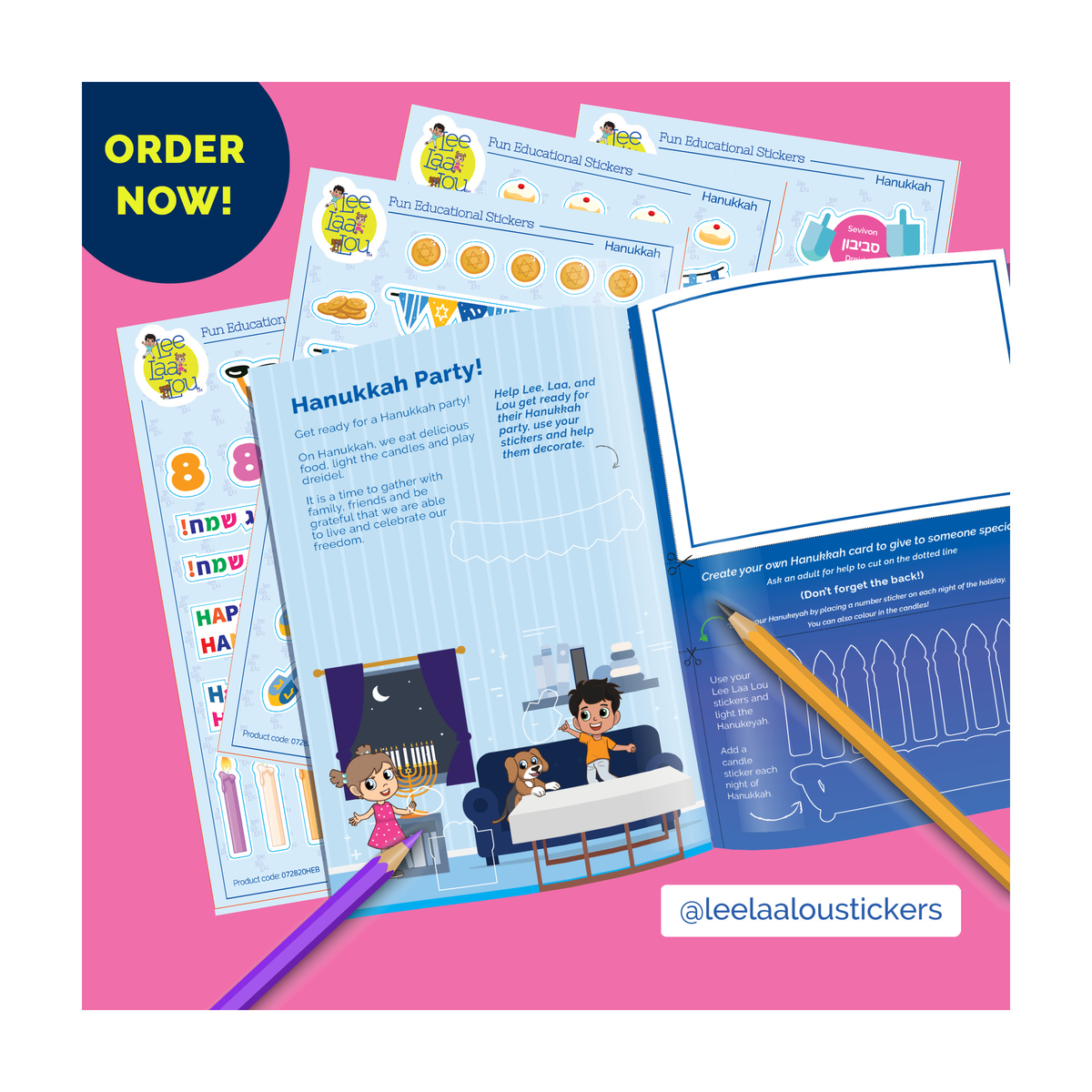 Chanukah Sticker Activity Booklet