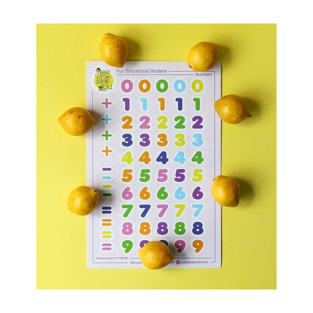 Hebrew Numbers and Math Stickers