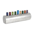 Highly Polished Hammered Stainless Steel Menorah
