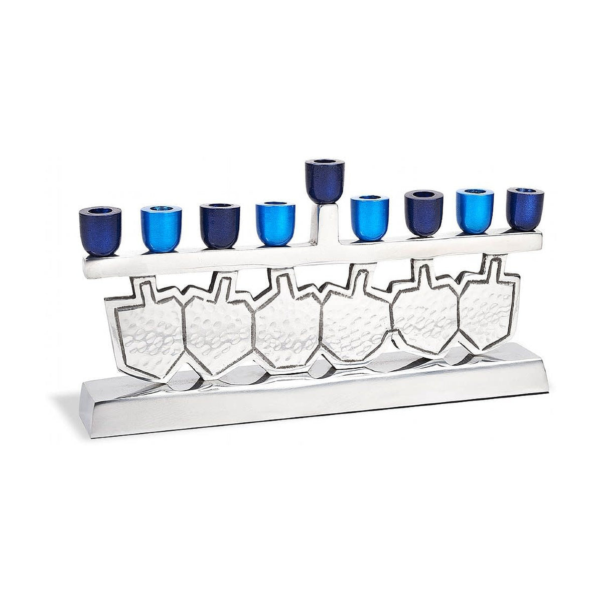 Menorah, ''Dancing Dreidels'' Design