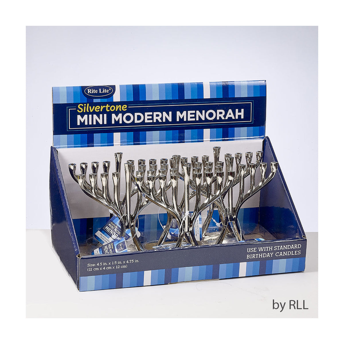 Mini Chanukah Menorah, Aluminum