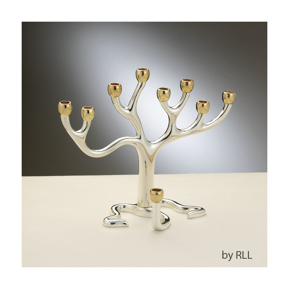 Tree of Life Chanukah Menorah, Medium
