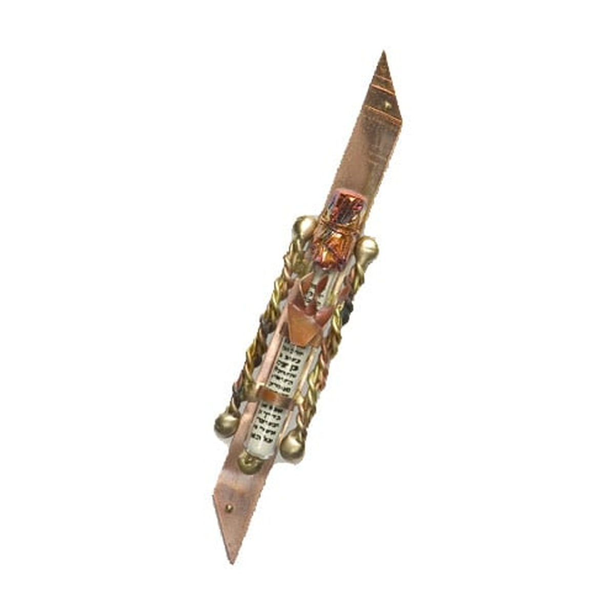 Mezuzah, Braided Columns