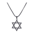 Magen David Necklace, Black