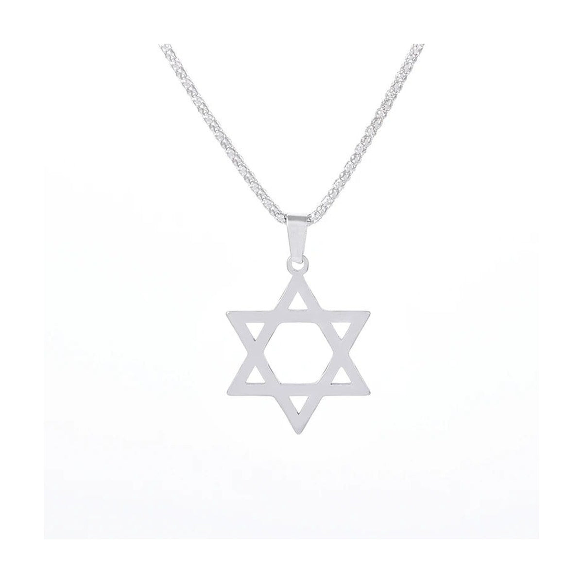 Magen David Necklace, Silver