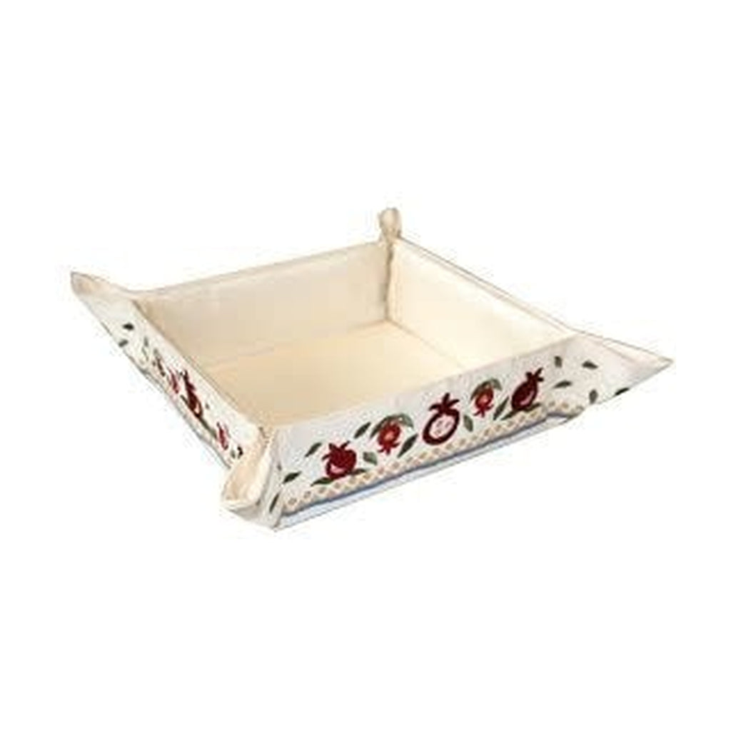 Folding Matzah Basket, Embroidered