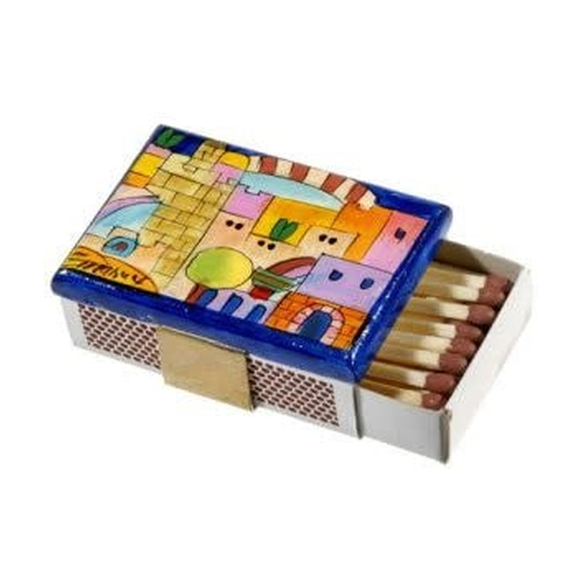 Matchbox Cover, Wood, Hand-Painted