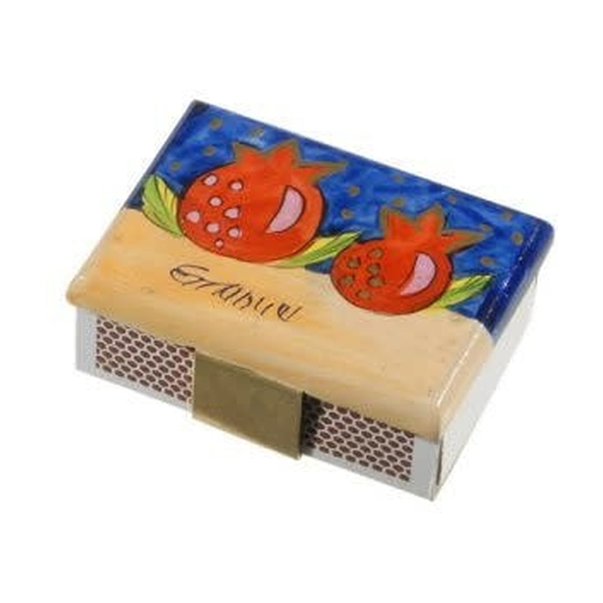 Matchbox Cover, Wood, Hand-Painted