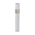 Mezuzah Case, Aluminum, 12cm- White Pomegranate