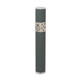 Mezuzah Case, Aluminum, 12cm- Dark Grey pomegranate