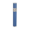 Mezuzah Case, Aluminum, 12cm- Blue pomegranate
