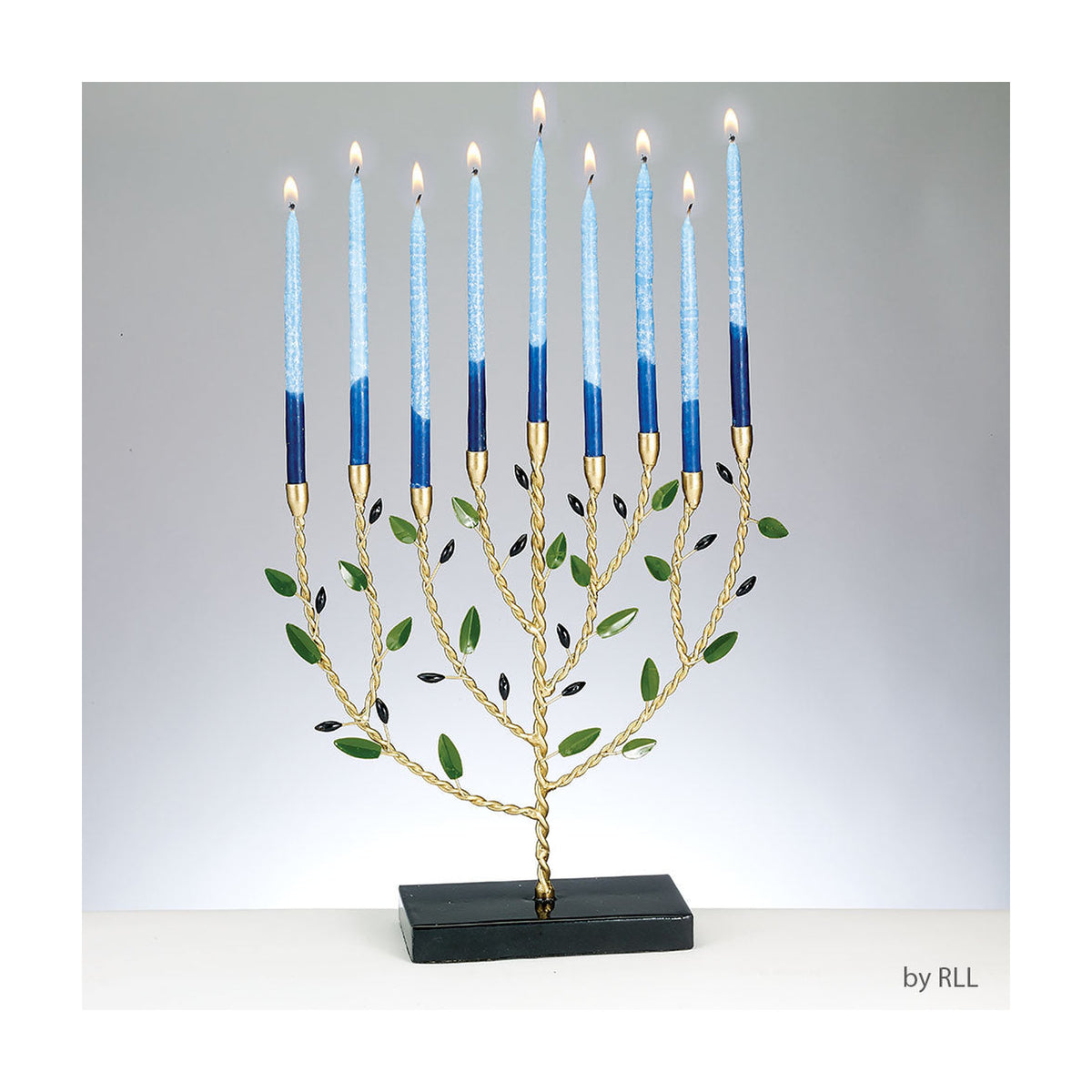 Olive Tree Chanukah Menorah