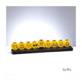 Ceramic Chanukah Menorah, Emoji