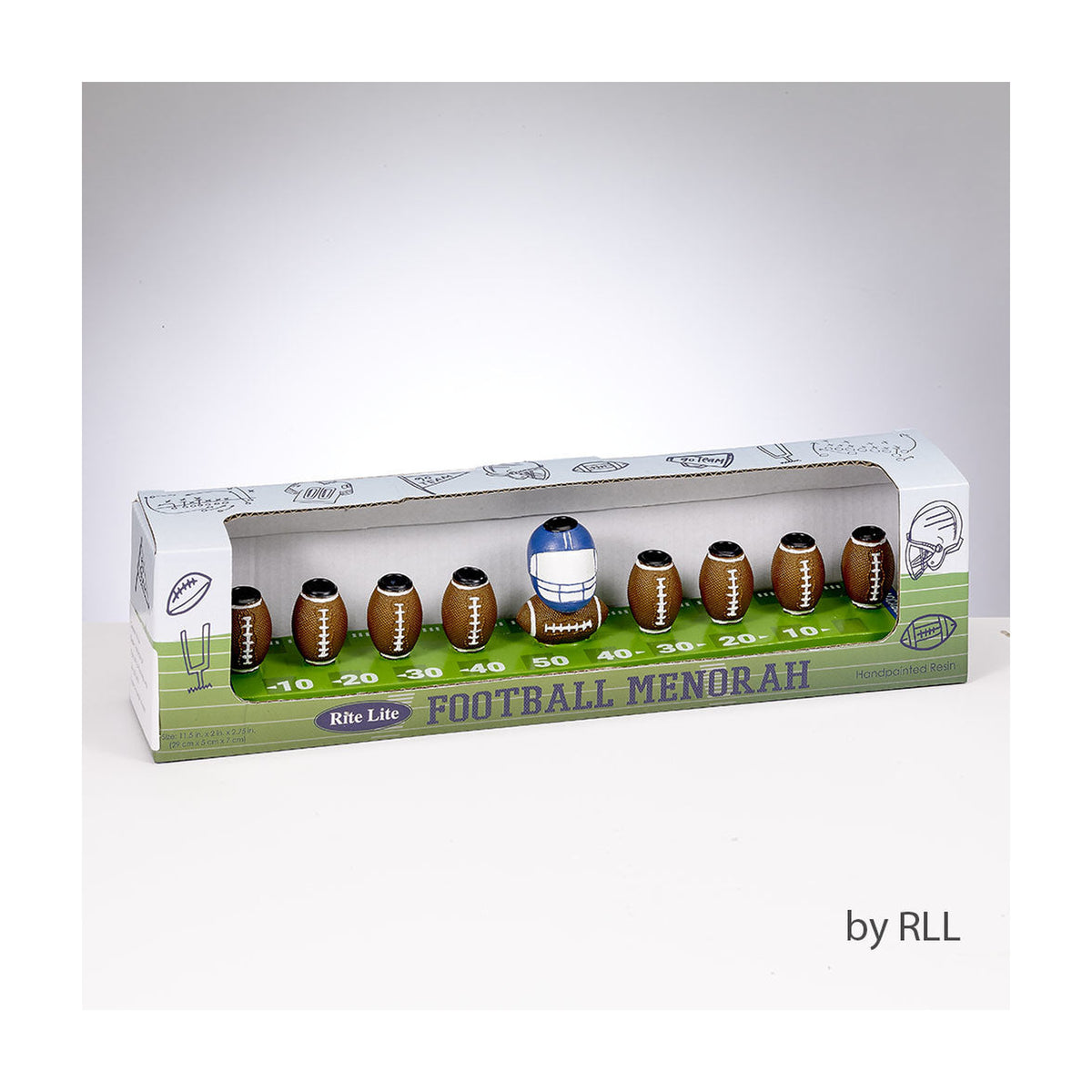 Chanukah Menorah, Football Design