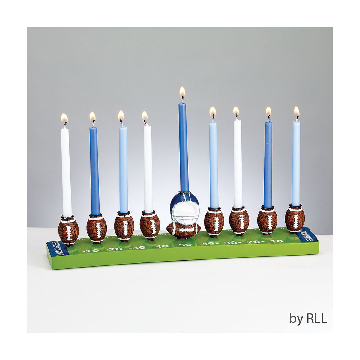 Chanukah Menorah, Football Design