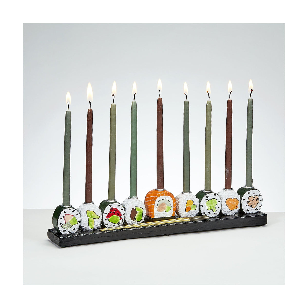 Polyresin Menorah, Sushi Design