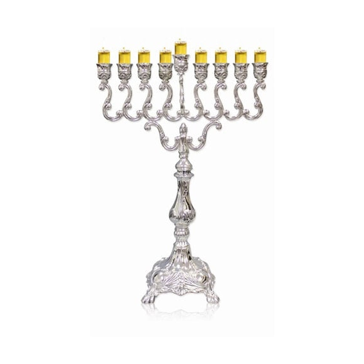 Jumbo Menorah, Silver Plated