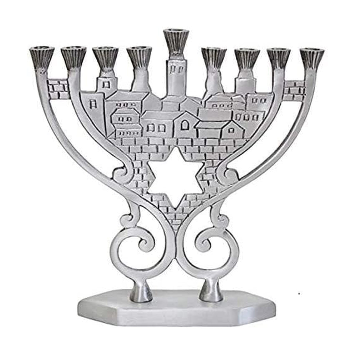 Menorah, Jerusalem with Star of David