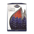Chanukah Candles, Orange & Blue