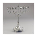 Silver-Tone Menorah, Curlicues