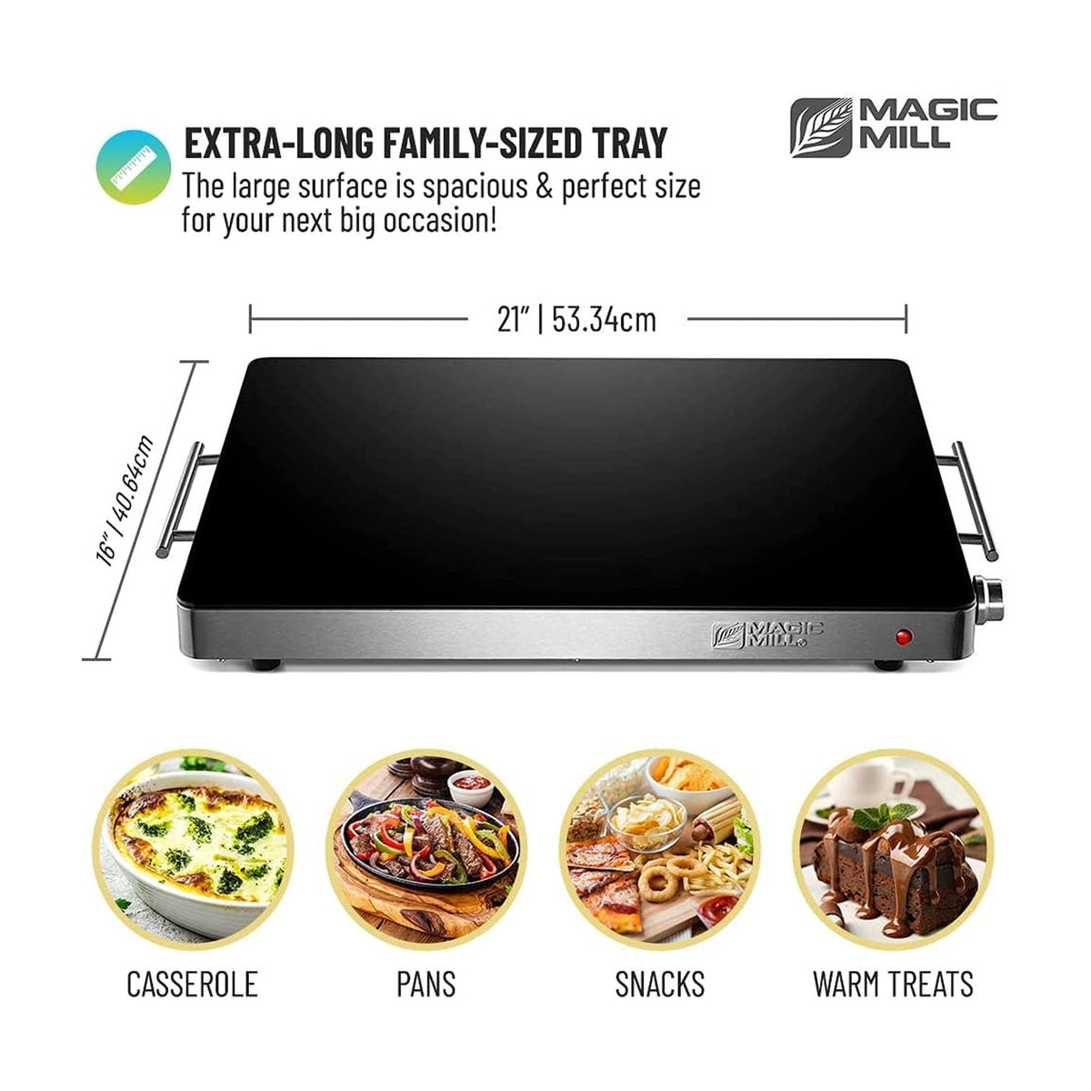 Enamel-Top Warming Tray