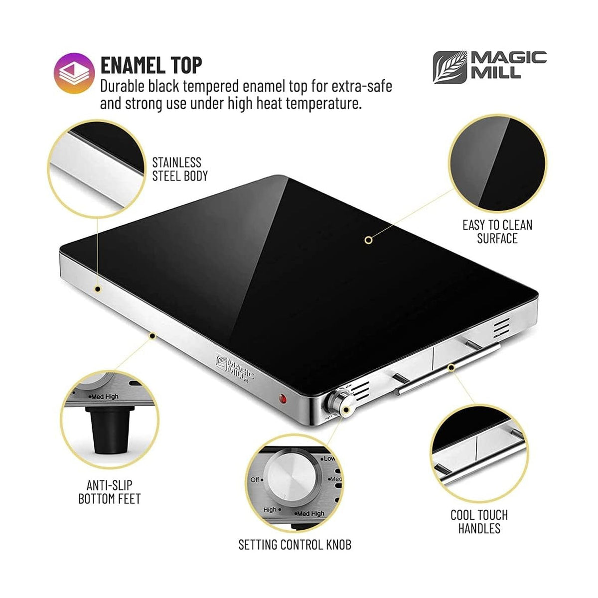 Enamel-Top Warming Tray