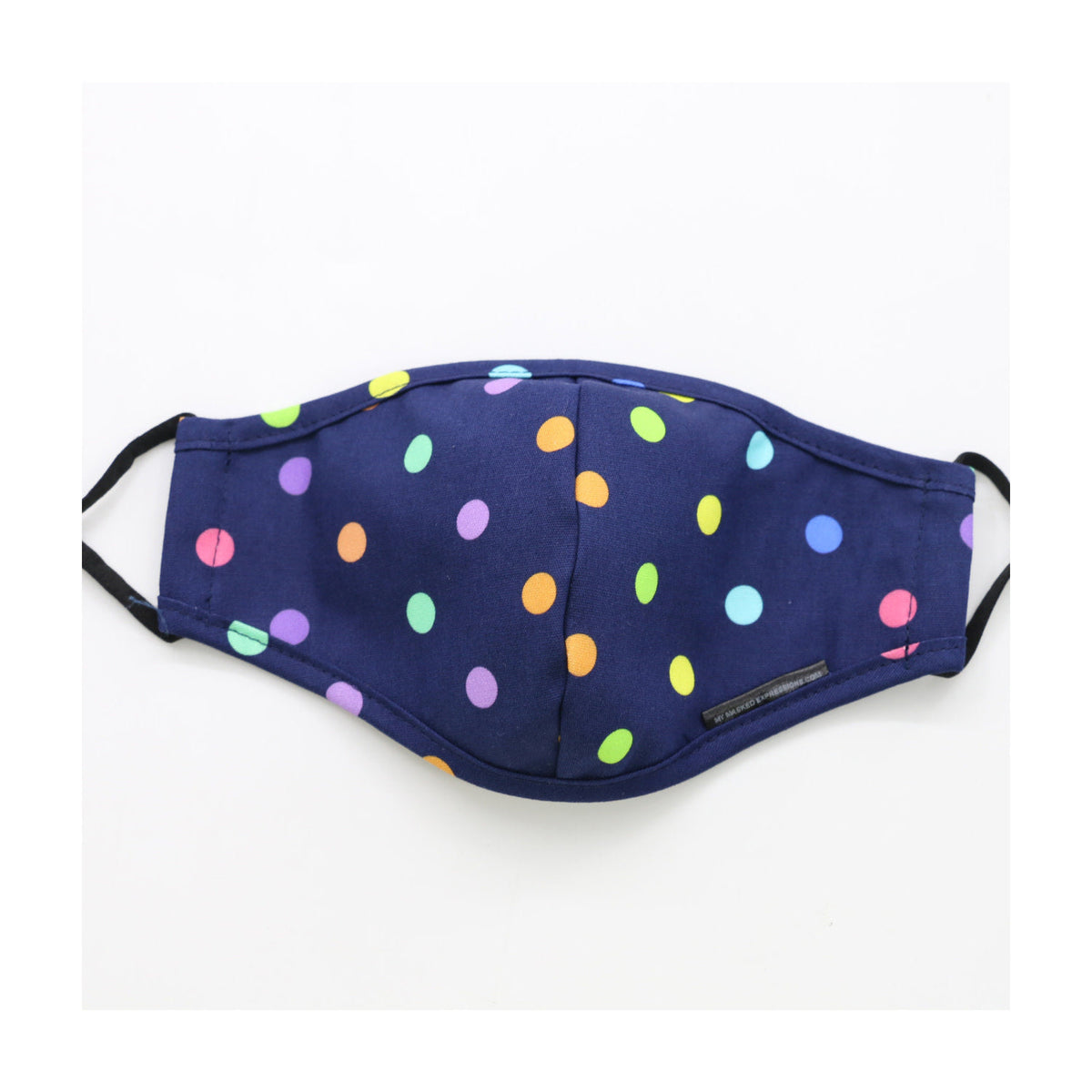 Kids' Size Mask, Mini Polka Dots