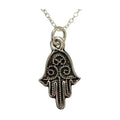 Hamsa Necklace, Sterling Silver