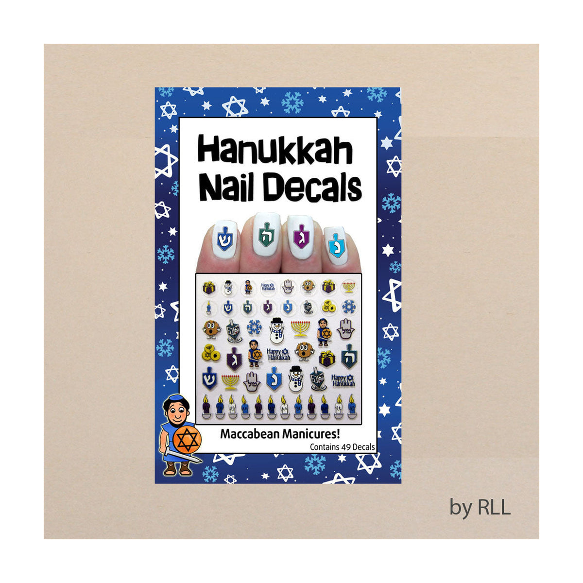 Chanukah Nail Decals