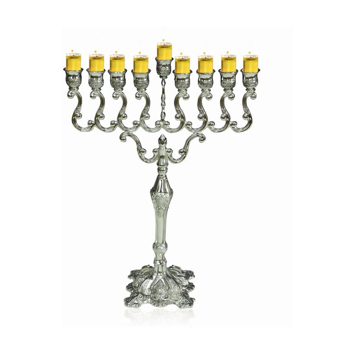 Jumbo Menorah, Silver Plated