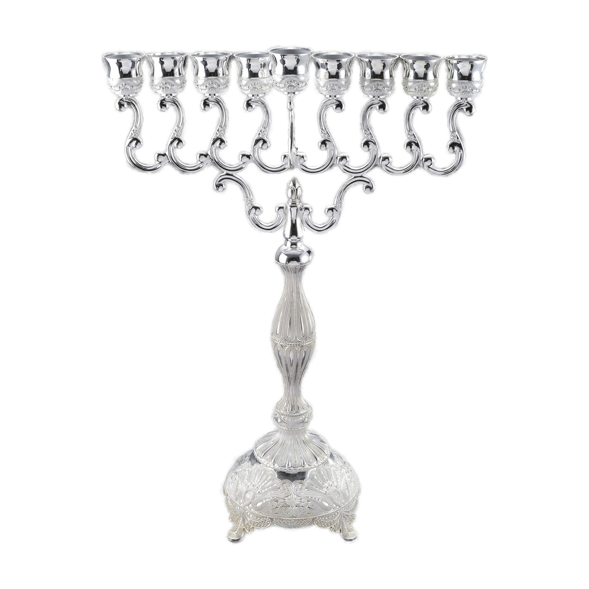 Super Jumbo Menorah, Silver Plated