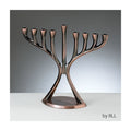 Modern Copper Chanukah Menorah