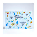 Whimsical Tempered Glass Menorah Drip Tray