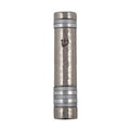 Mezuzah Case, Aluminum, 12cm- Silver and Grey Rings